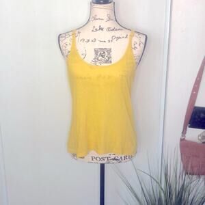 Moda International Yellow Tank Top Size Medium
